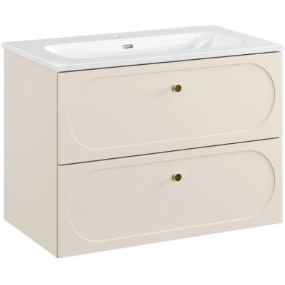 Zestaw Comad Donna Sand umywalka z szafką 81 cm beż piaskowy SET-DS 80CM UM FLY