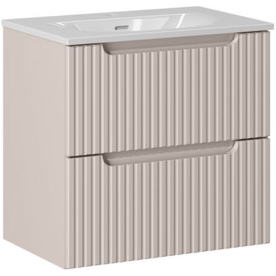 Zestaw Comad Nova Cashmere szafka 60x39x57 cm podumywalkowa wisząca kaszmir z umywalką SET-NOC 60CM S SKY 3