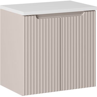 Comad Nova Cashmere szafka 60 cm podumywalkowa wisząca z blatem kaszmir SET-NOC B WHITE 60CM D