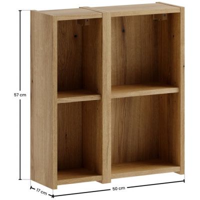 Zestaw Comad Nova Coast Evoke dwa regały górne wiszące dąb SET-NOCE 2UR 2030X57