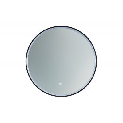 Comad Sirius lustro 60x80 cm owalne z oświetleniem czarne SIRIUS LU LED 80