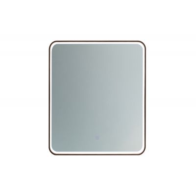 Comad Vega lustro 65x80 cm prostokątne z oświetleniem czarne VEGA LU LED 65