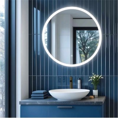 Corsan Tondo lustro 60x60 cm okrągłe z oświetleniem z matą grzewczą L0060A