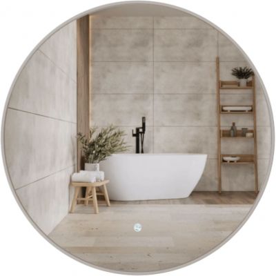 Corsan Tondo lustro 70x70 cm okrągłe z oświetleniem z matą grzewczą L0070A