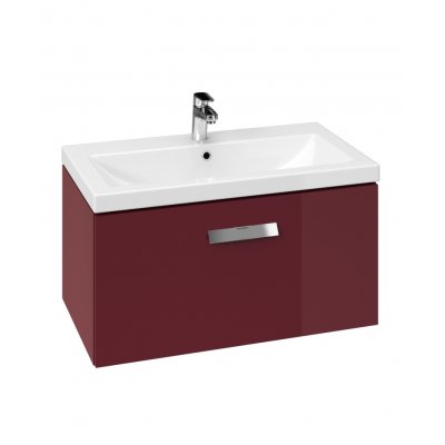 Cersanit Xantia Red szafka 80 cm podumywalkowa wisząca bordowa S570-004