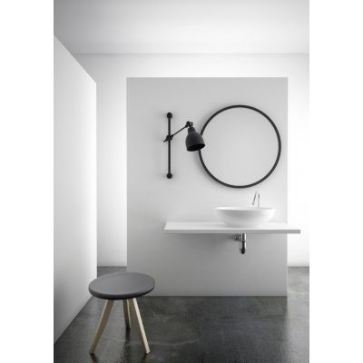 Dubiel Vitrum Ring 2 lustro łazienkowe 70 cm okrągłe czarny mat