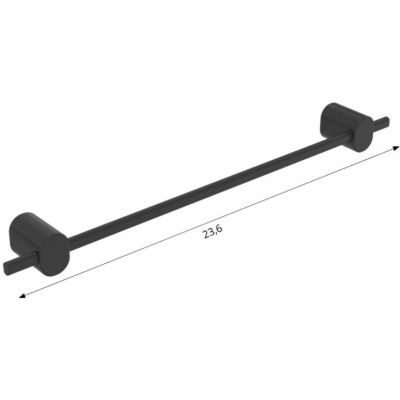 Defra Twig uchwyt dwupunktowy czarny mat 001-H-00032