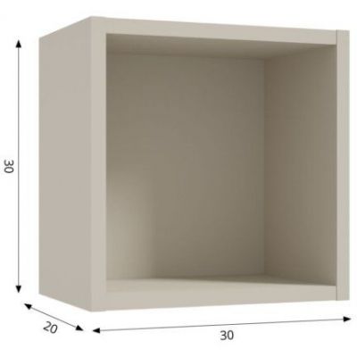 Defra Uni Kubik A30 szafka 30x20x30 cm boczna wisząca kaszmir 125-A-03028