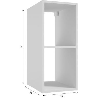 Defra Uni Kubik A 30 szafka 30x44x70 cm boczna wisząca biały alpejski 125-A-03052