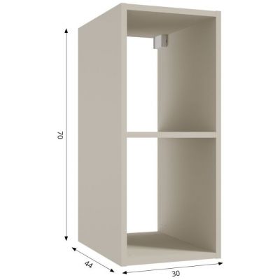 Defra Uni Kubik A30 szafka 30x44x70 cm boczna wisząca kaszmir 125-A-03053