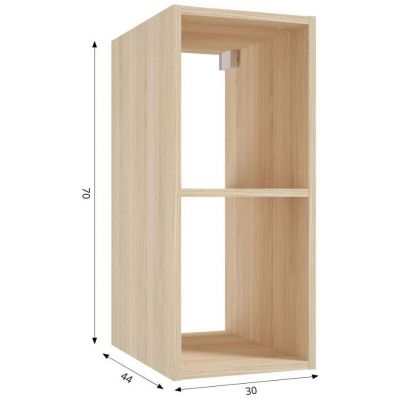 Defra Uni Kubik A30 szafka 30x44x70 cm boczna wisząca dąb vicenza jasny 125-A-03054