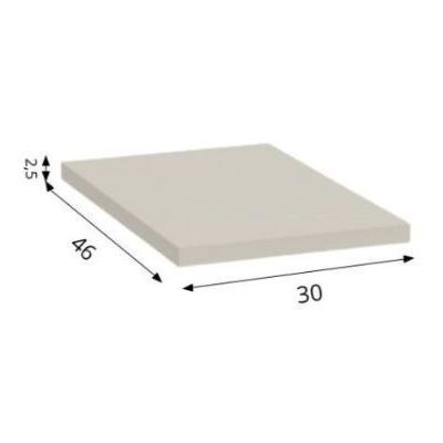 Defra Uni blat naszafkowy 30x46 cm kaszmir mat 125-F-03012