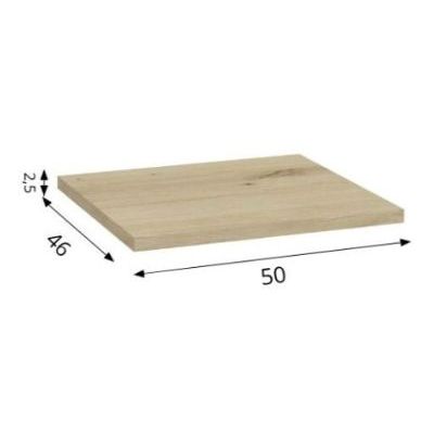 Defra Uni blat naszafkowy 50x46 cm dąb artisan 125-F-05011