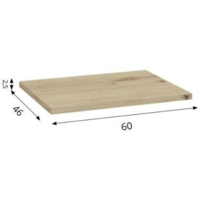 Defra Uni blat naszafkowy 60x46 cm dąb artisan 125-F-06019