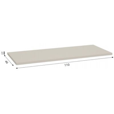 Defra Uni blat naszafkowy 110x46 cm kaszmir mat 125-F-11006