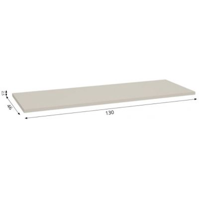 Defra Uni blat naszafkowy 130x46 cm kaszmir mat 125-F-13006
