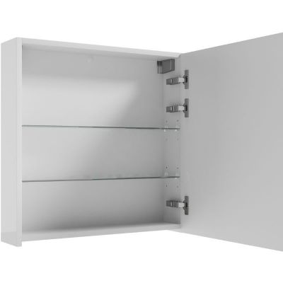 Defra Salsa szafka E60 60x15x60 cm z lustrem biały połysk 242-E-06002