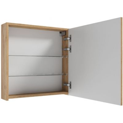 Defra Salsa E60 szafka 60x15x60 cm z lustrem dąb craft złoty 242-E-06009