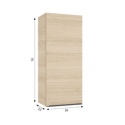 Defra Nino C30 szafka 30x22x70 cm boczna wisząca dąb vicenza jasny 304-C-03003