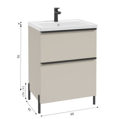 Defra Nino szafka 60x45x70 cm podumywalkowa stojąca kaszmir mat 304-D-06002