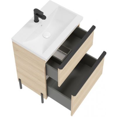 Defra Nino D60 szafka 60x40x70 cm podumywalkowa stojąca dąb vicenza jasny 304-D-06004