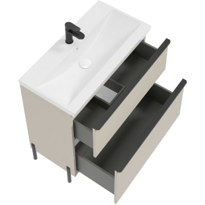 Defra Nino D80 szafka 80x40x70 cm podumywalkowa stojąca kaszmir mat 304-D-08005