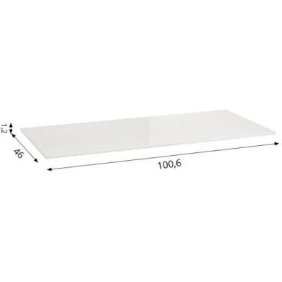 Defra Konglomerat Chira Blanco blat naszafkowy 100,6x46 cm biały MZ-K-BLA-0076