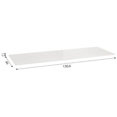 Defra Konglomerat Chira Blanco blat naszafkowy 130,6x46 cm biały MZ-K-BLA-0086