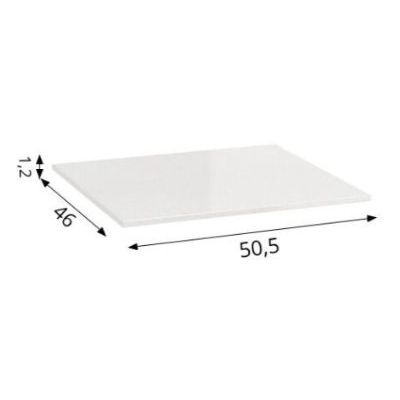 Defra Konglomerat Chira Blanco blat naszafkowy 50,5x46 cm biały MZ-K-BLA-0093