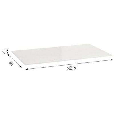 Defra Konglomerat Chira Blanco blat naszafkowy 80,5x46 cm biały MZ-K-BLA-0099