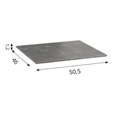 Defra Konglomerat Etna Black blat naszafkowy 50,5x46 cm czarny MZ-K-BLA-0122