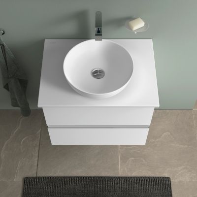 Duravit Sivida umywalka z konsolą 68 cm białą 2680123200