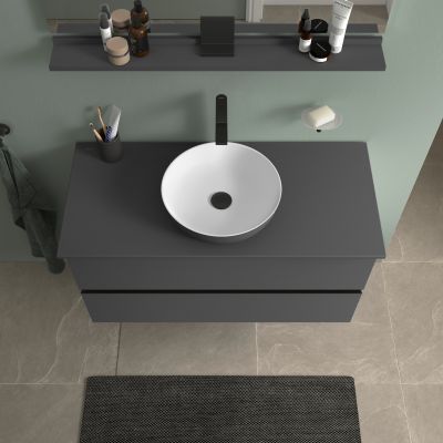 Duravit Sivida umywalka z konsolą 108 cm szarą 268014FI00