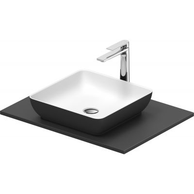 Duravit Sivida umywalka z konsolą 68 cm szarą 268017FI00