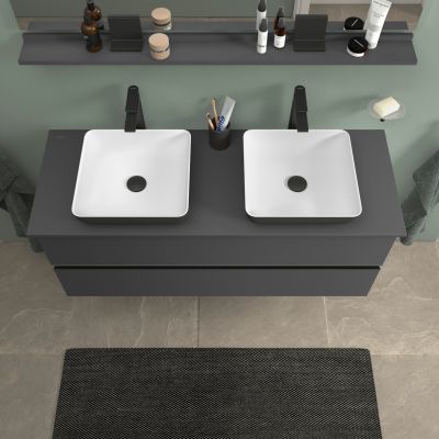 Duravit Sivida umywalka z konsolą 135 cm szarą 268021FI00