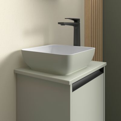 Duravit Sivida umywalka z konsolą 41 cm zieloną 268023FH00