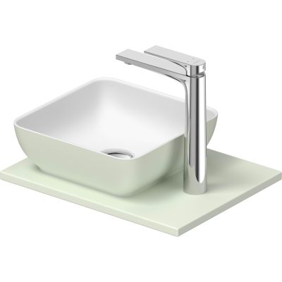 Duravit Sivida umywalka z konsolą 41 cm zieloną 268023FH00