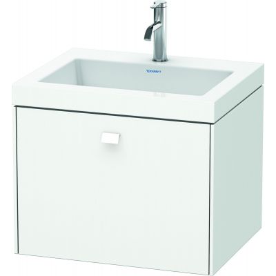 Duravit Brioso umywalka z szafką 60 cm wiszącą biały mat BR4600O1818