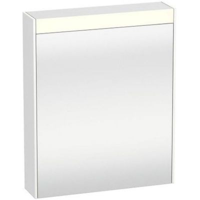 Duravit Brioso szafka 62x76 cm lustrzana wisząca z oświetleniem LED prawa biały mat BR7101R1818