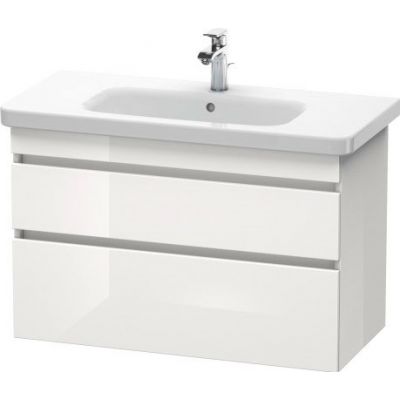 Duravit DuraStyle szafka 93 cm podumywalkowa wisząca biały wysoki połysk DS648202222