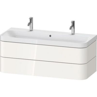 Duravit Happy D.2 Plus umywalka z szafką 117,5 cm białą HP4379O22220000