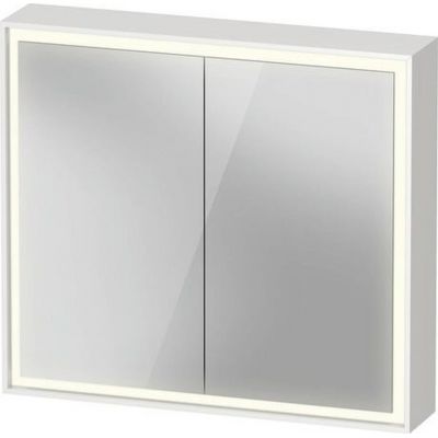 Duravit L-Cube szafka 80x15x70 cm z lustrem biała LC7551018180010