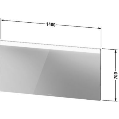 Duravit D-Neo Good lustro 140x70 cm z oświetleniem LED LM784400000