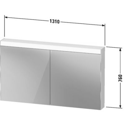 Duravit D-Neo Good szafka 131 cm lustrzana wisząca z oświetleniem LED LM785400000