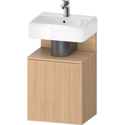 Duravit Qatego szafka 44 cm podumywalkowa wisząca prawa dąb naturalny matowy QA4076R30300000