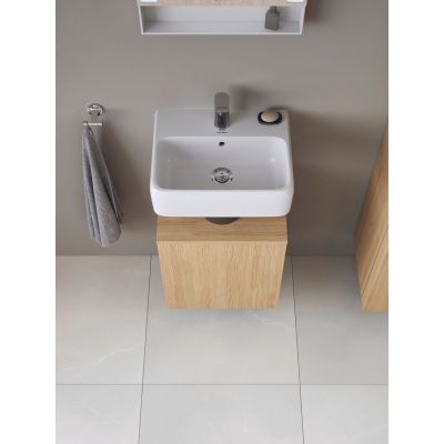 Duravit Qatego szafka 44 cm podumywalkowa wisząca prawa dąb naturalny matowy QA4076R30300000