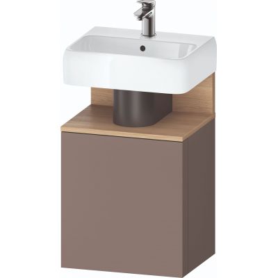 Duravit Qatego szafka 44 cm podumywalkowa wisząca prawa bazaltowy mat QA4076R30430000