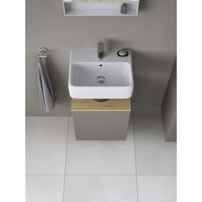 Duravit Qatego szafka 44 cm podumywalkowa wisząca prawa bazaltowy mat QA4076R30430000