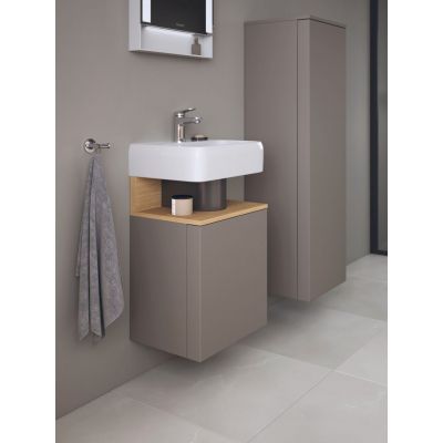 Duravit Qatego szafka 44 cm podumywalkowa wisząca prawa bazaltowy mat QA4076R30430000