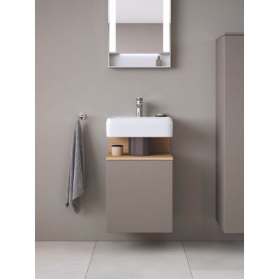 Duravit Qatego szafka 44 cm podumywalkowa wisząca prawa bazaltowy mat QA4076R30430000